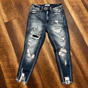 Women’s Kancan Kurvy Fit Ankle Skinny Jeans Size 28